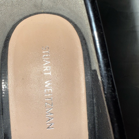 Stuart Weitzman Black Loafers with Crystal Embellishments - Picture 3 of 3